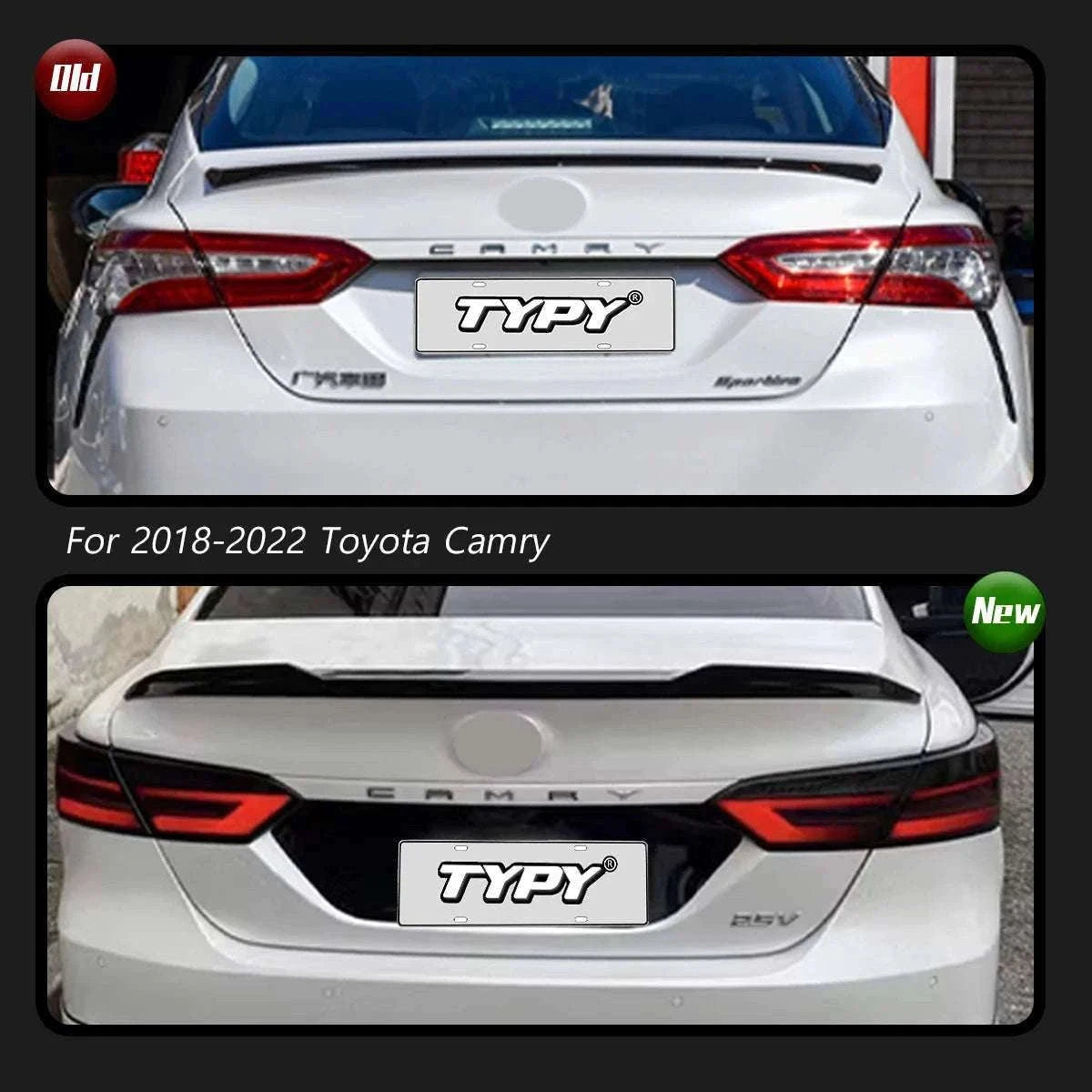 LED Tail Lights for Toyota Camry 2018–2022 with DRL Upgrade-Smoke / 1 set / China Mainland