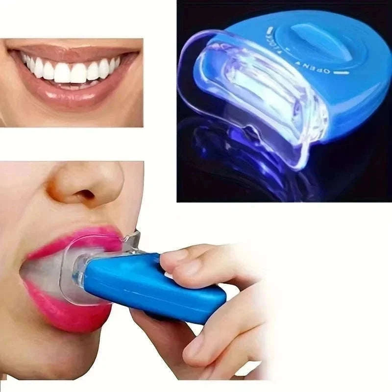 LED Teeth Whitening Light for Fast At-Home Brightening-blue