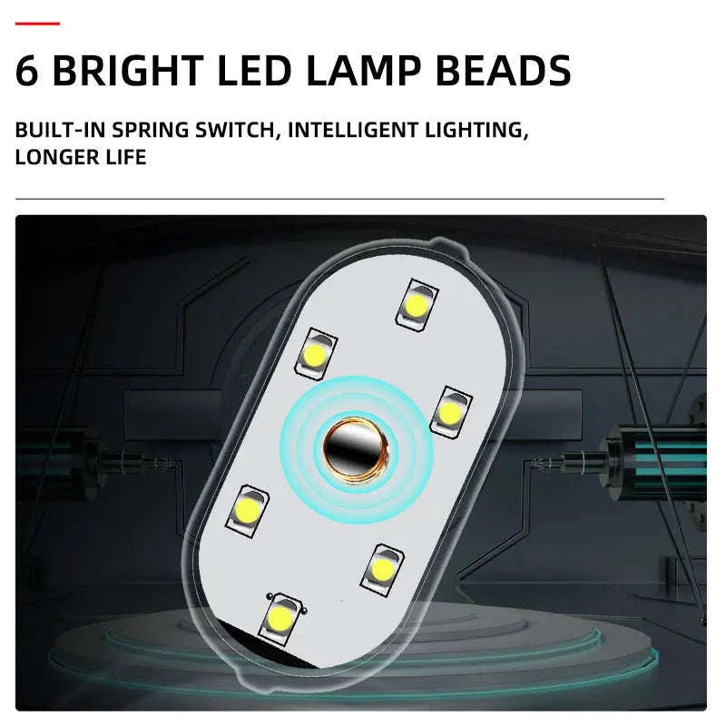 LED Touch Light Mini Wireless Car Lamp-RGB 1PCS