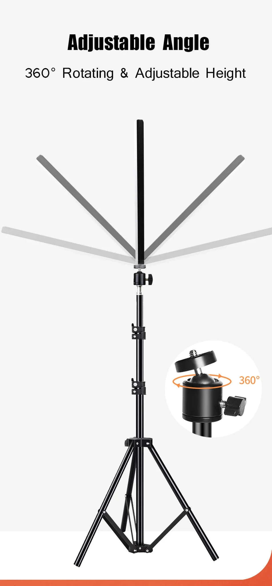LED Video Light Studio Kit-with 110CM Tripod