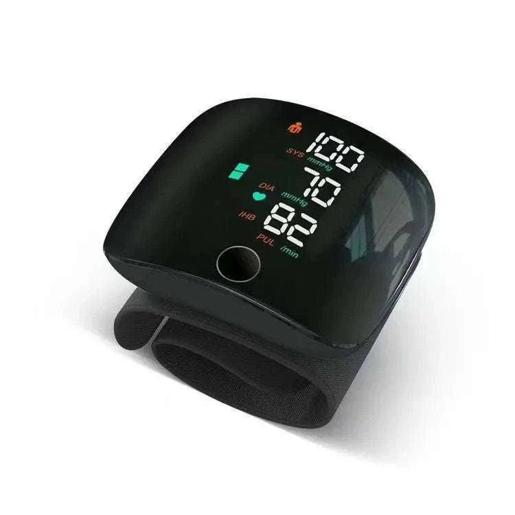 LED Wrist Blood Pressure Monitor with Voice & Easy Read Display-