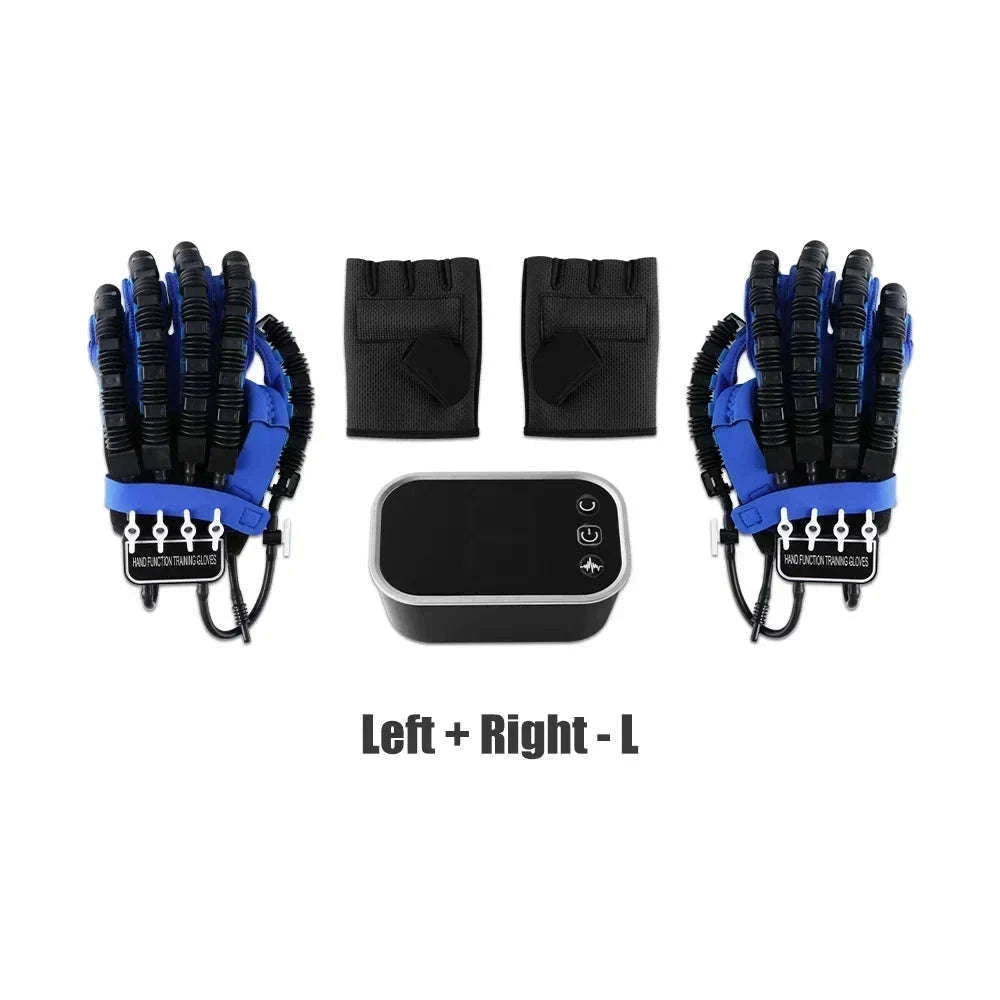 Left & Right Hand Finger Rehabilitation Robot Gloves for Stroke Recovery-Left XXL