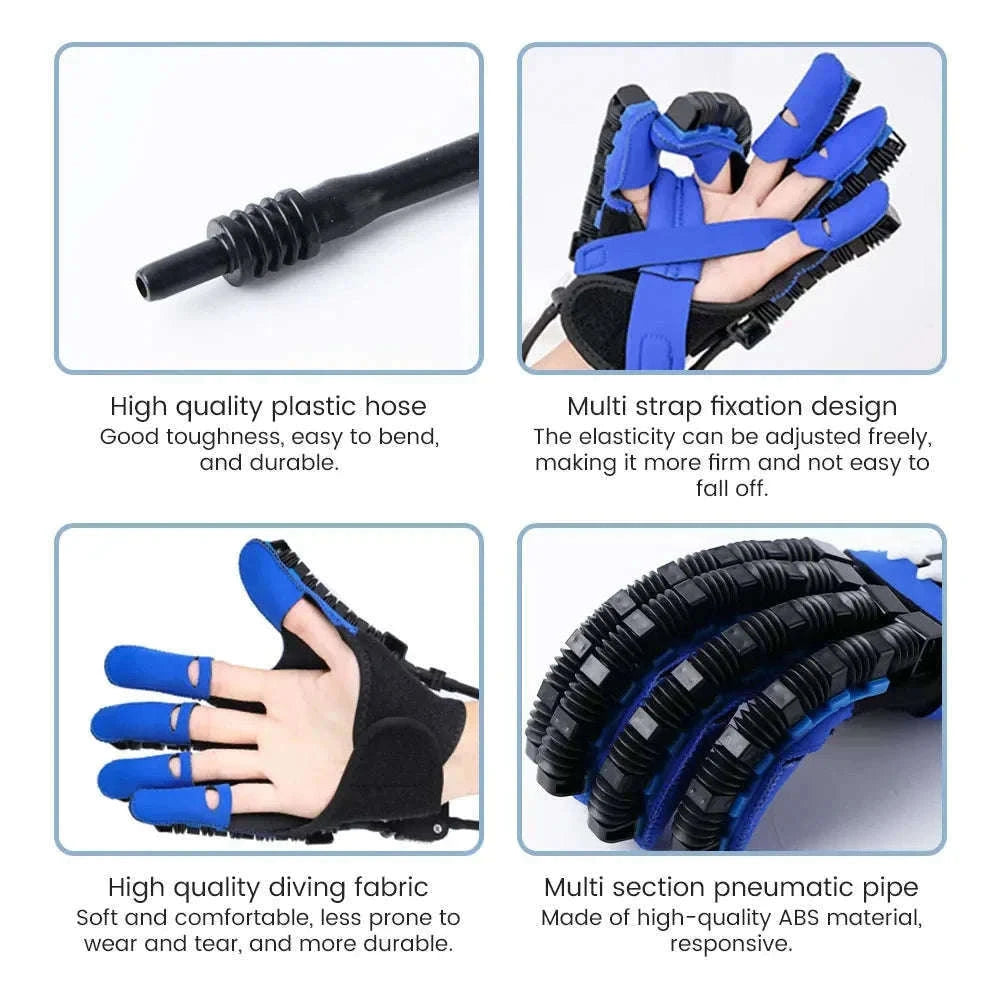 Left & Right Hand Finger Rehabilitation Robot Gloves for Stroke Recovery-Left XXL