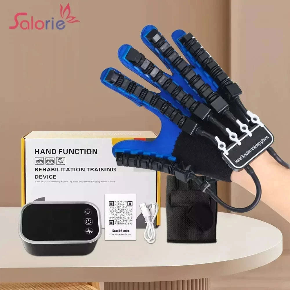 Left & Right Hand Finger Rehabilitation Robot Gloves for Stroke Recovery-Left XXL