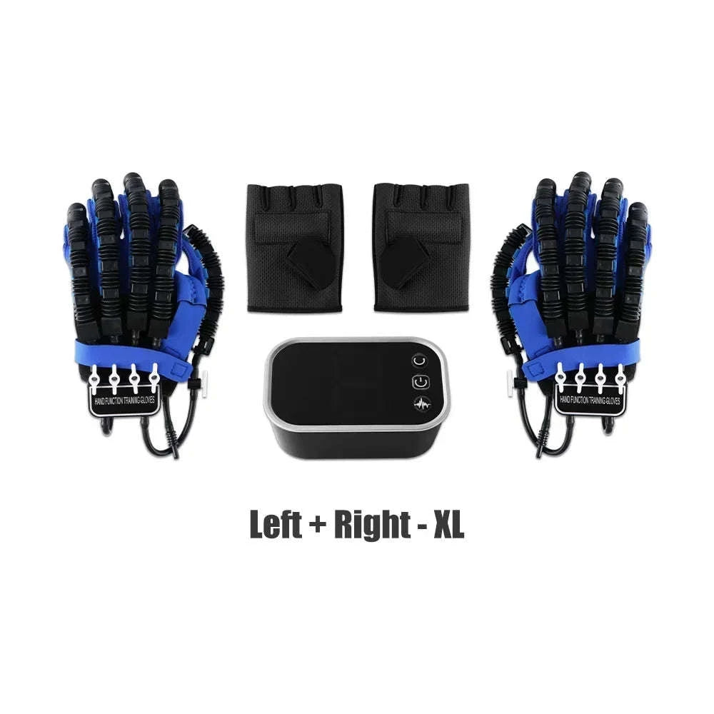 Left & Right Hand Finger Rehabilitation Robot Gloves for Stroke Recovery-Left XXL