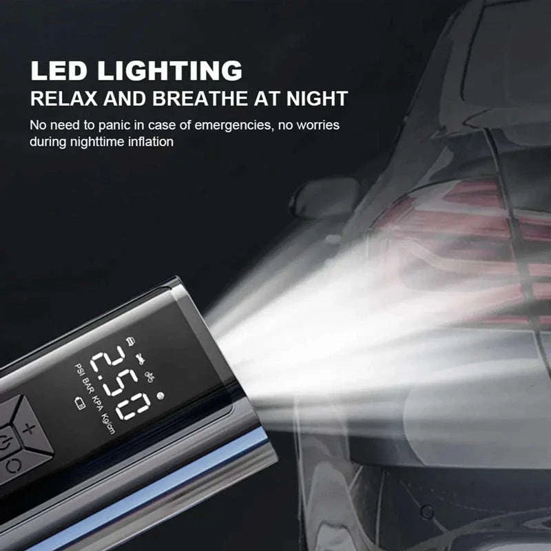 LEIBOO Portable Air Compressor for Car & Bike Tires-Wireless