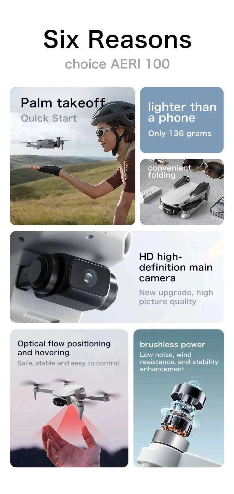 Lenovo Aeri100 Drone with Dual Camera, 4K Video & Obstacle Avoidance-Aeri100-8K-3B