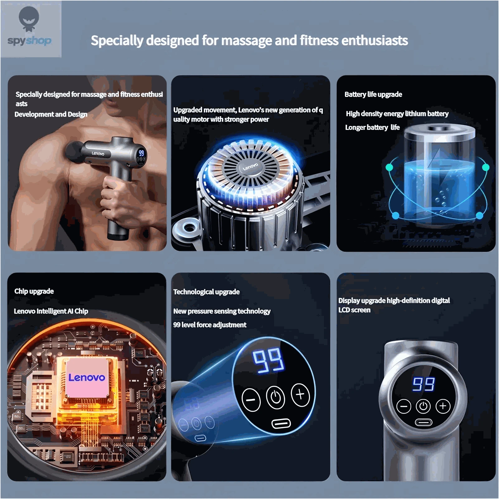 Lenovo Deep Muscle Fascia Gun-blue