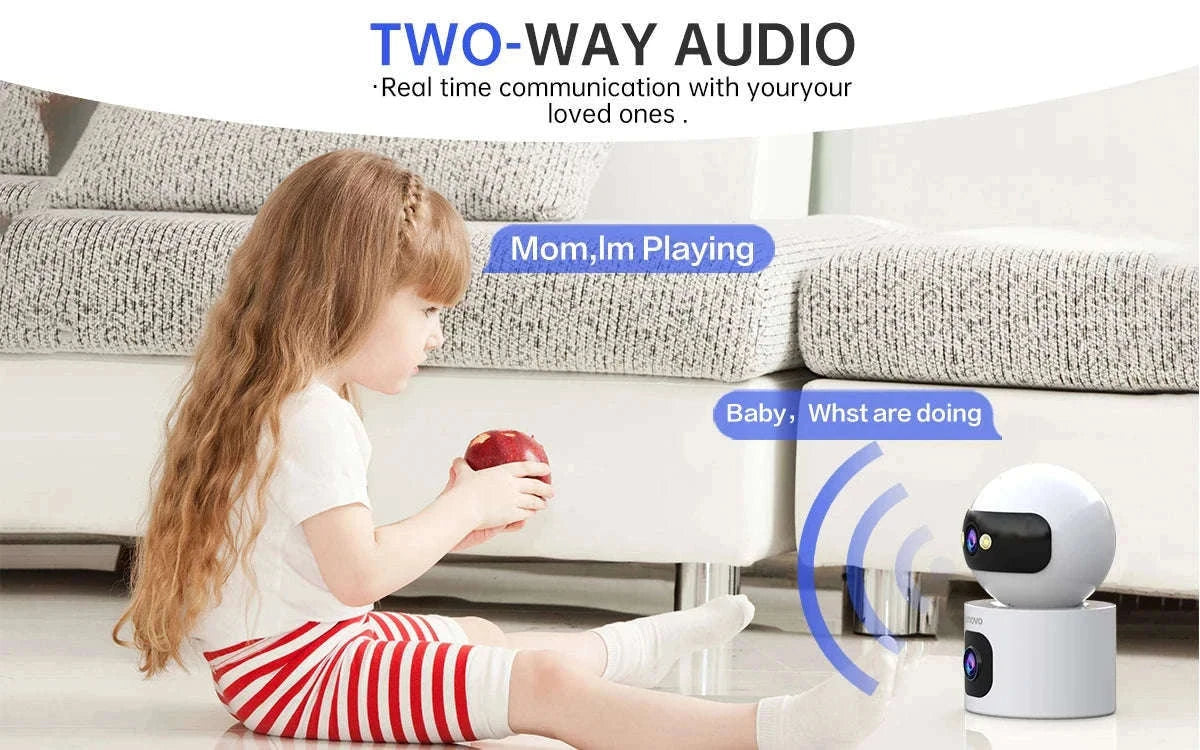 Lenovo Dual Lens IP Camera with Auto-Tracking and Audio-European standard