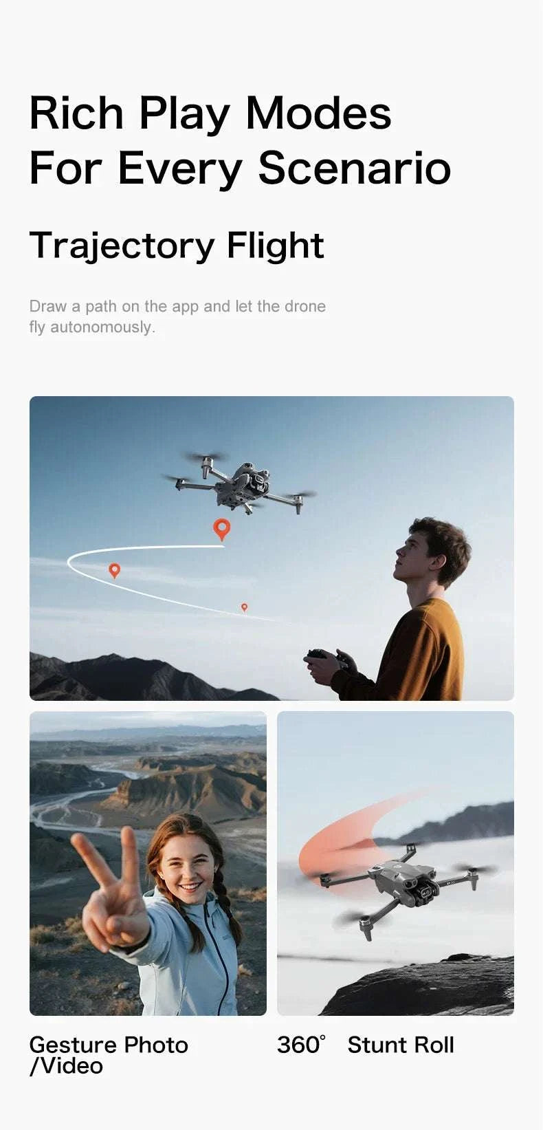 Lenovo GT50 8K Drone with 360° Obstacle Avoidance & 3KM Range-Grey-6K-battery-1