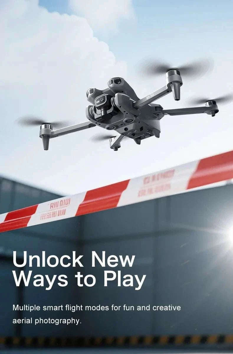 Lenovo GT50 8K Drone with 360° Obstacle Avoidance & 3KM Range-Grey-6K-battery-1