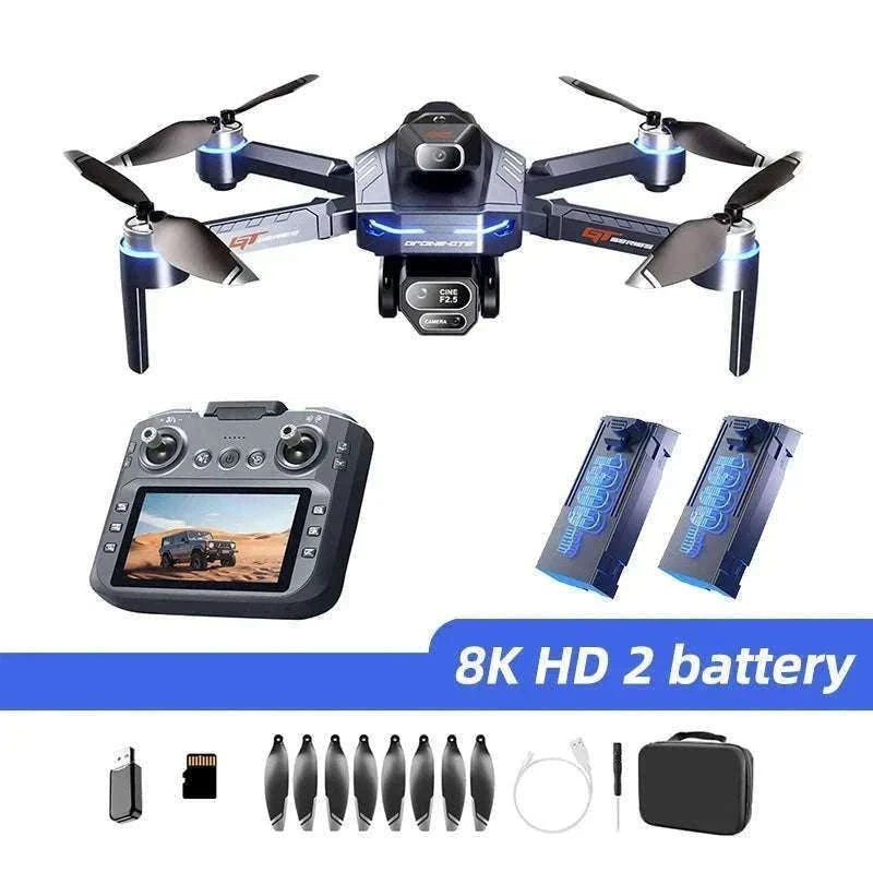 Lenovo GT8 8K Camera Drone with Screen, 3 Cameras & 3000m Range-8K-Screen-Battery3