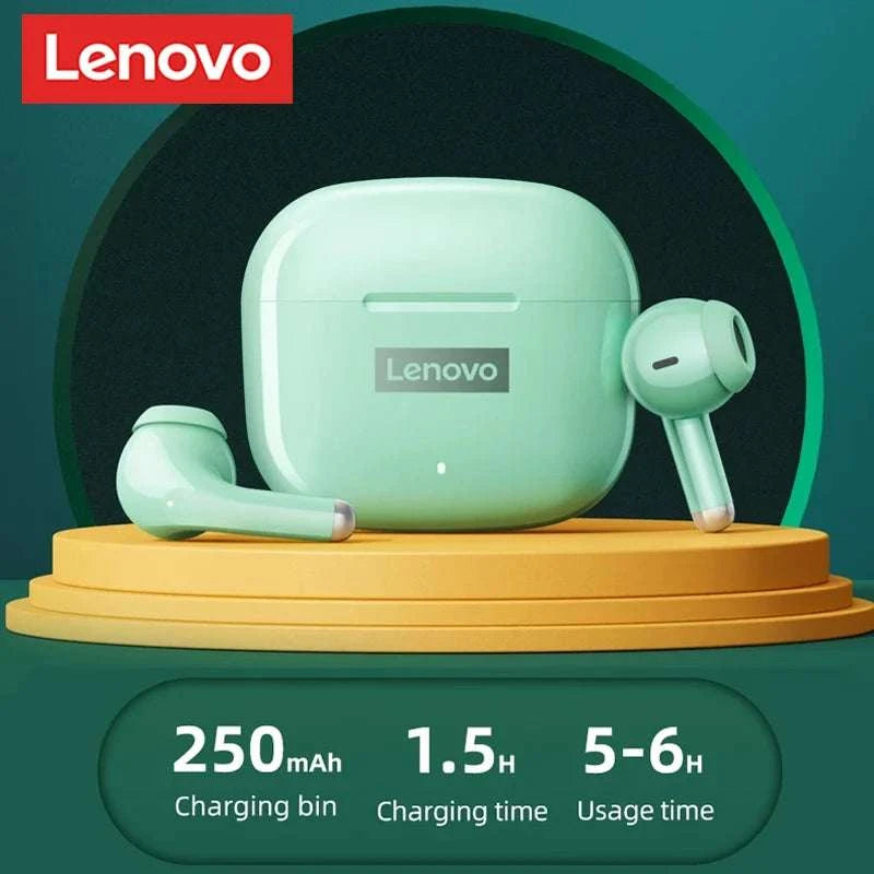Lenovo LP40 Pro Wireless Earbuds Bluetooth 5.3 Low Latency-Green / United States