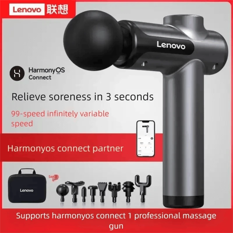Lenovo N3 Deep Tissue Massage Device with LED Touch Control-High end travel bag / USB Type-C