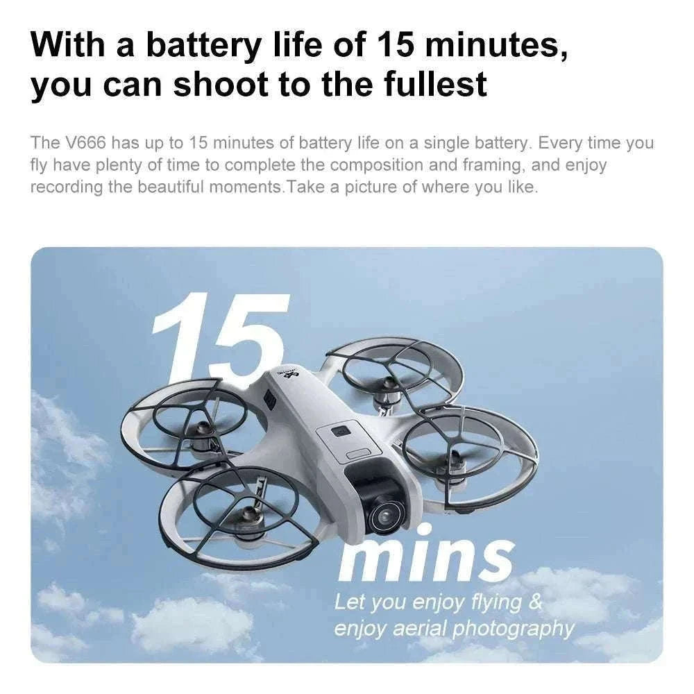Lenovo V666 4K WiFi Drone with Obstacle Avoidance & Brushless Motor-Black-4k-battery-1