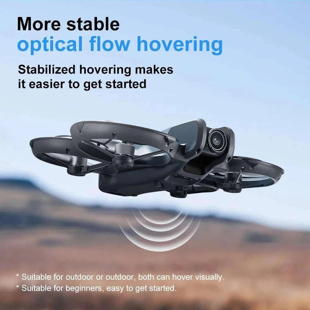 Lenovo V666 4K WiFi Drone with Obstacle Avoidance & Brushless Motor-Black-4k-battery-1