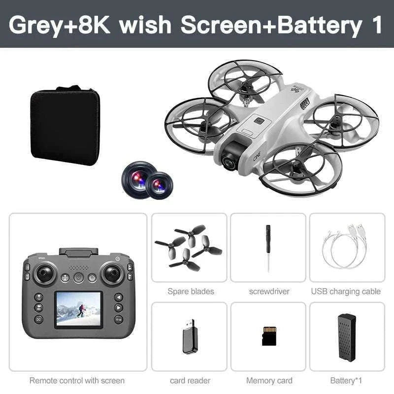 Lenovo V666 4K WiFi Drone with Obstacle Avoidance & Brushless Motor-Black-4k-battery-1