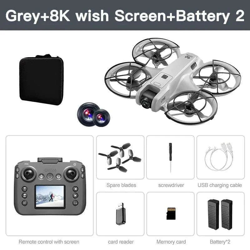 Lenovo V666 4K WiFi Drone with Obstacle Avoidance & Brushless Motor-Black-4k-battery-1