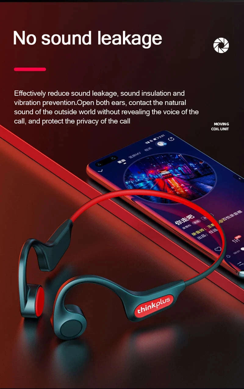 Lenovo X3 Pro Bone Conduction Bluetooth Headphones-white