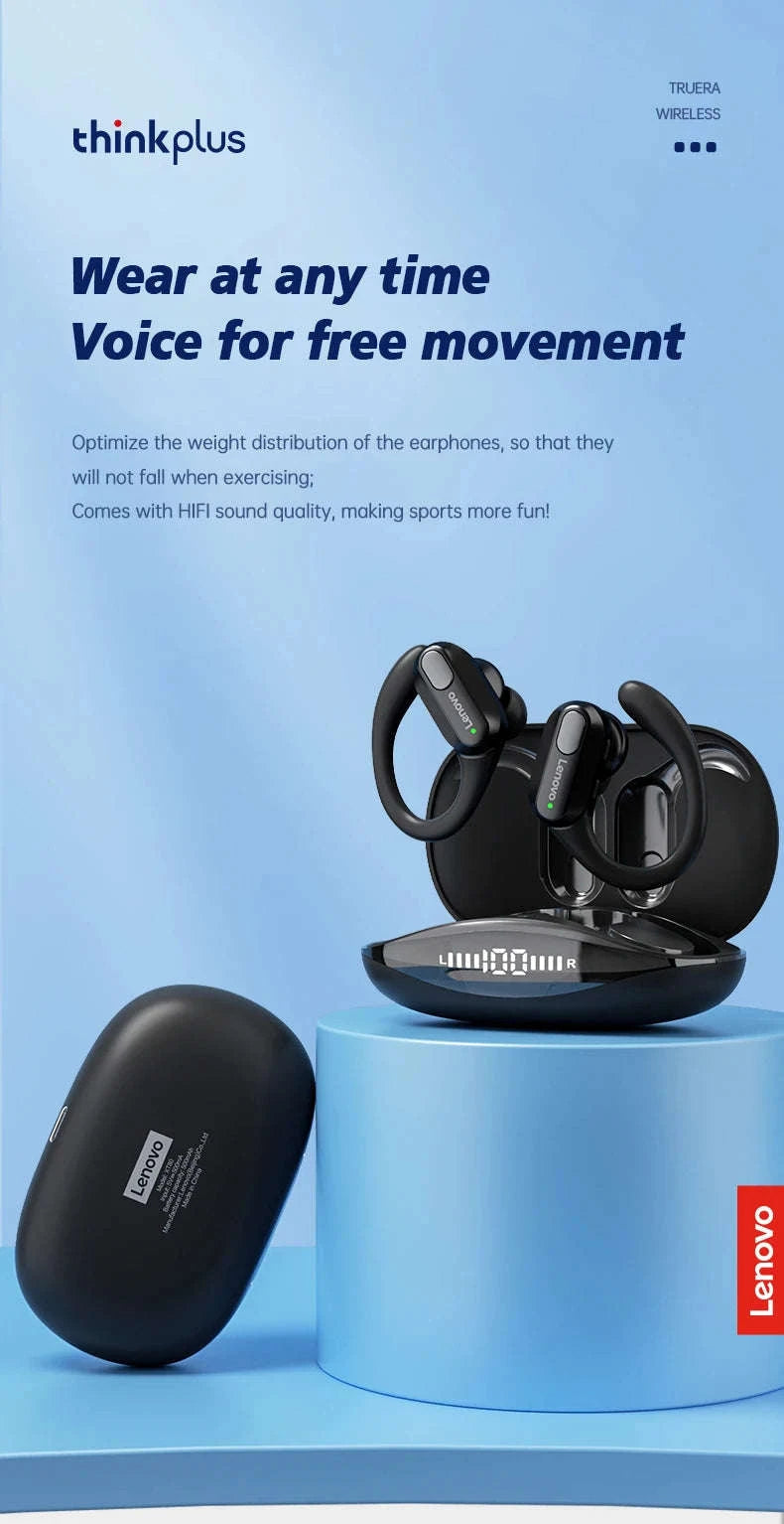 Lenovo XT80 Sports Wireless Earphones-black