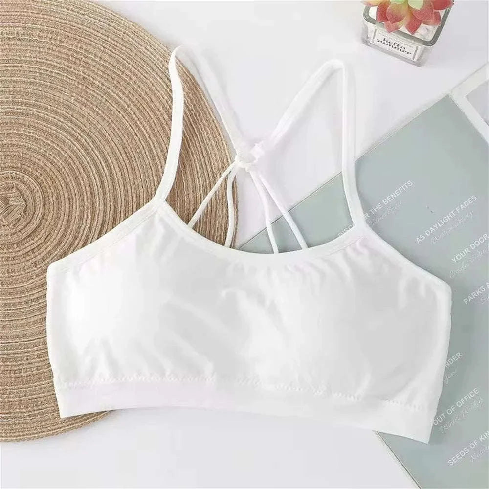 Letter Strap Bra Top for Women – Seamless Yoga Crop Support-One Size / A With letters