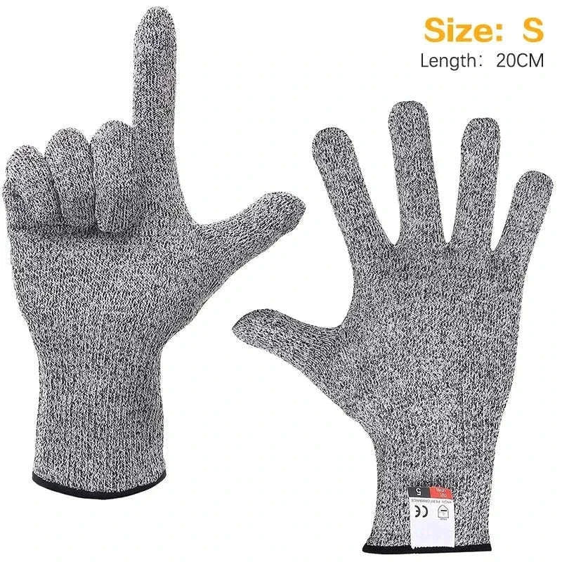Level 5 HPPE Anti-Cut Gloves for Kitchen, Garden & Work-S