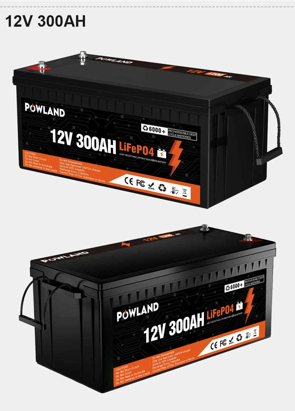 LiFePO4 Battery 12.8V or 25.6V 100Ah or 300Ah-PL-12V-100AH / Poland