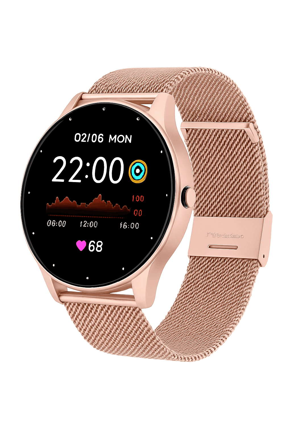 LIGE 2025 Smart Fitness Watch with Health Tracking-Silicone pink / CHINA