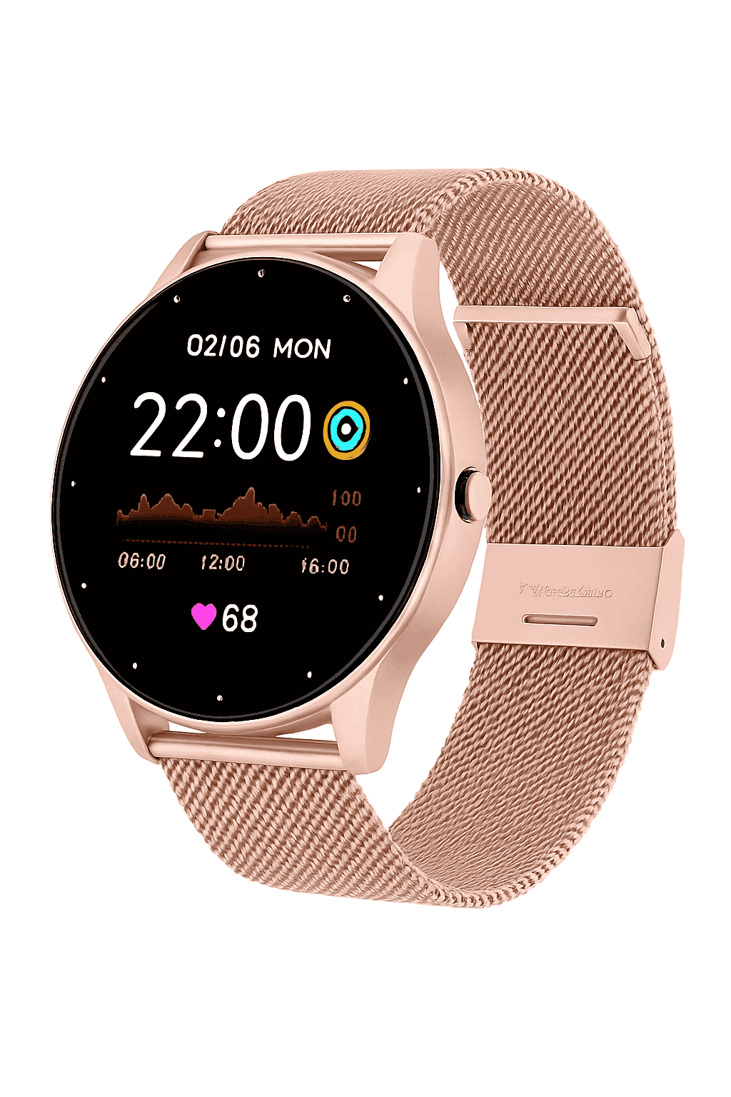 LIGE 2025 Smart Fitness Watch with Health Tracking-Silicone pink / CHINA
