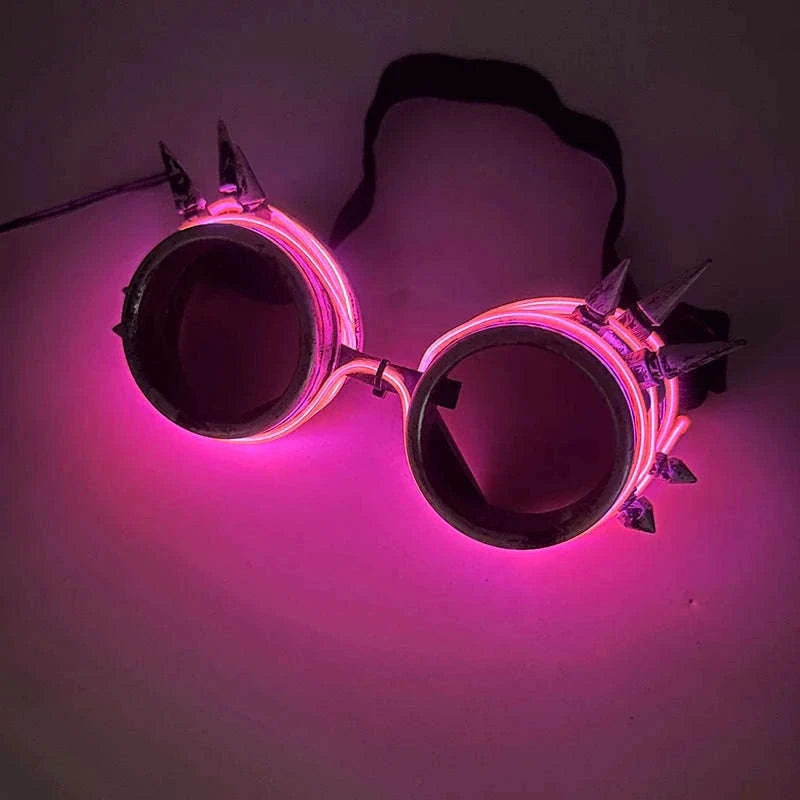 Light Up LED Glow Sunglasses for Parties and Raves-Blue 1