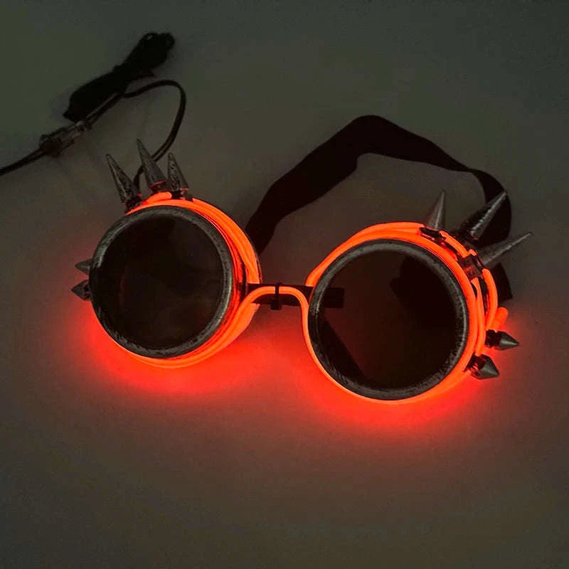 Light Up LED Glow Sunglasses for Parties & Raves-Blue 1