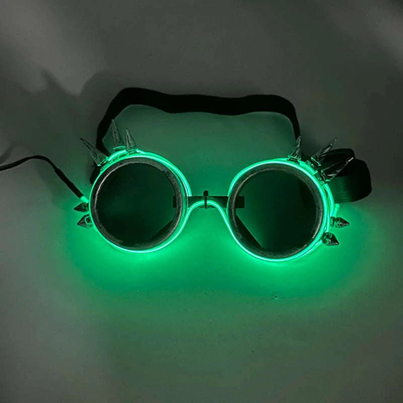 Light Up LED Glow Sunglasses for Parties & Raves-Blue 1
