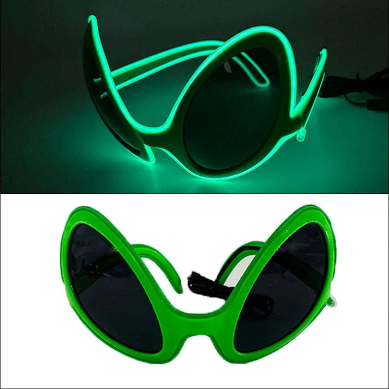Light Up LED Glow Sunglasses for Parties & Raves-Blue 1