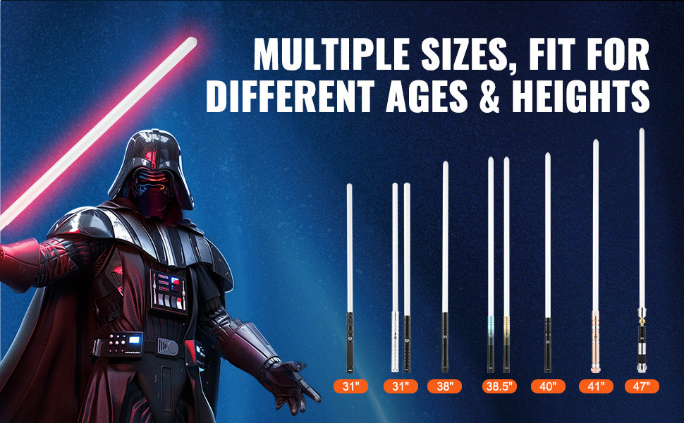RGB Lightsaber with Sound Effects & Metal Handle Rechargeable