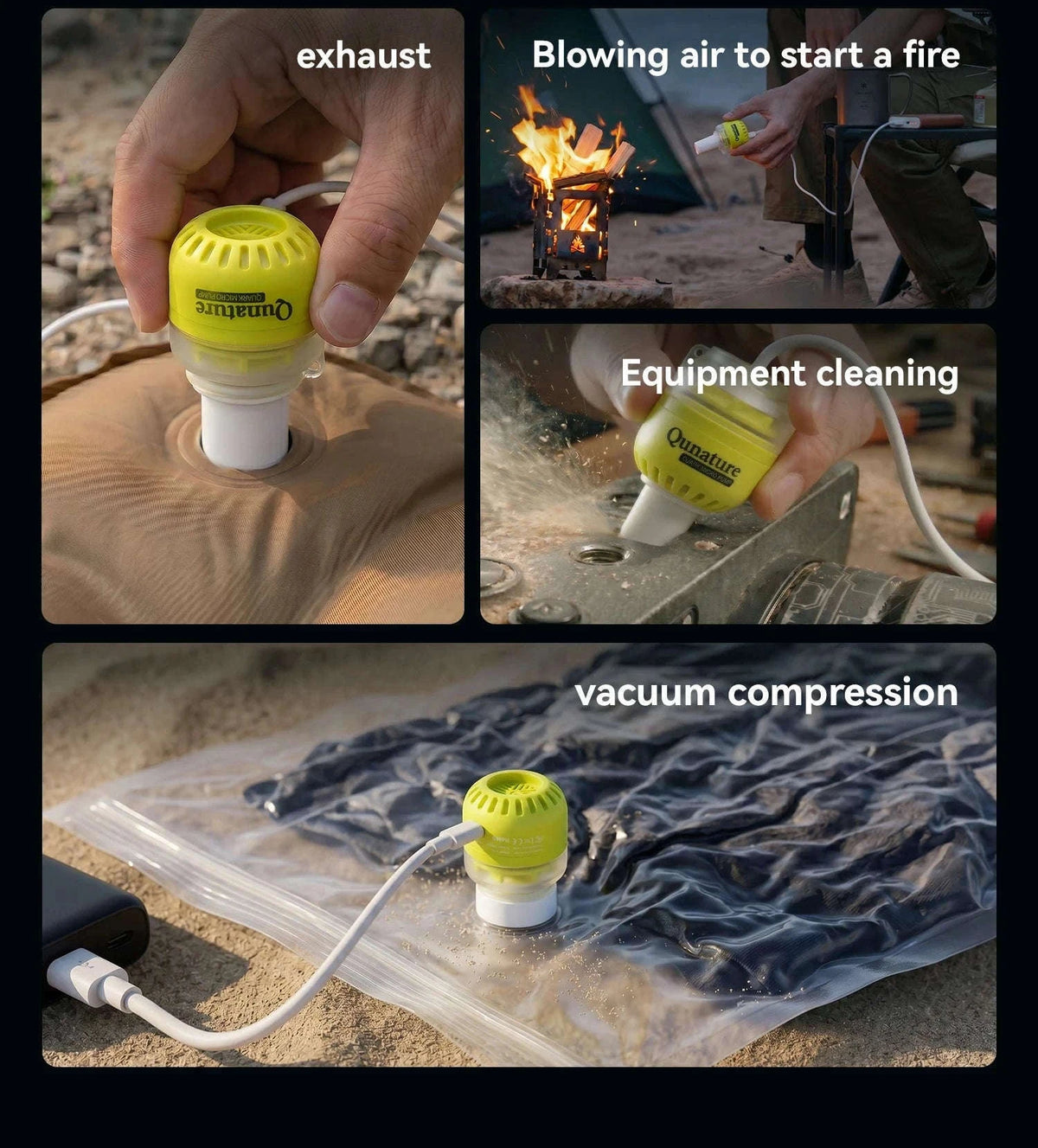Lightweight 5kPa Mini Air Pump for Camping Mats and Tubes-600188-OR