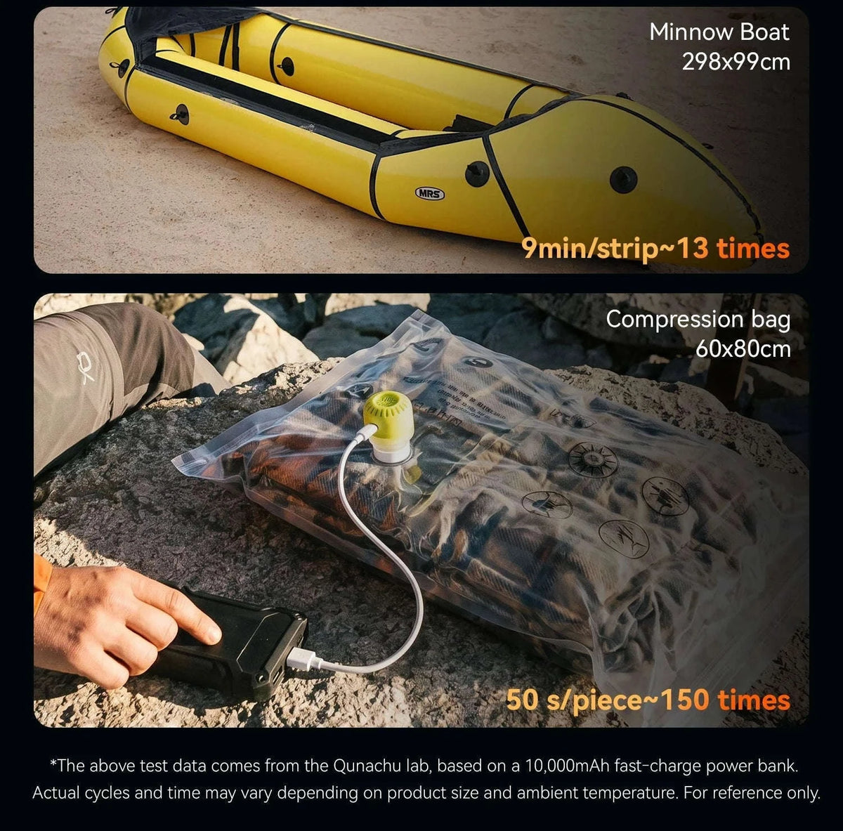Lightweight 5kPa Mini Air Pump for Camping Mats and Tubes-600188-OR