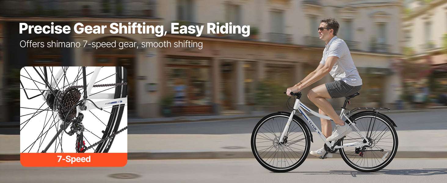 Lightweight Aluminum Hybrid Bike 700C Step-Through City Commuter-28inch type A / United States