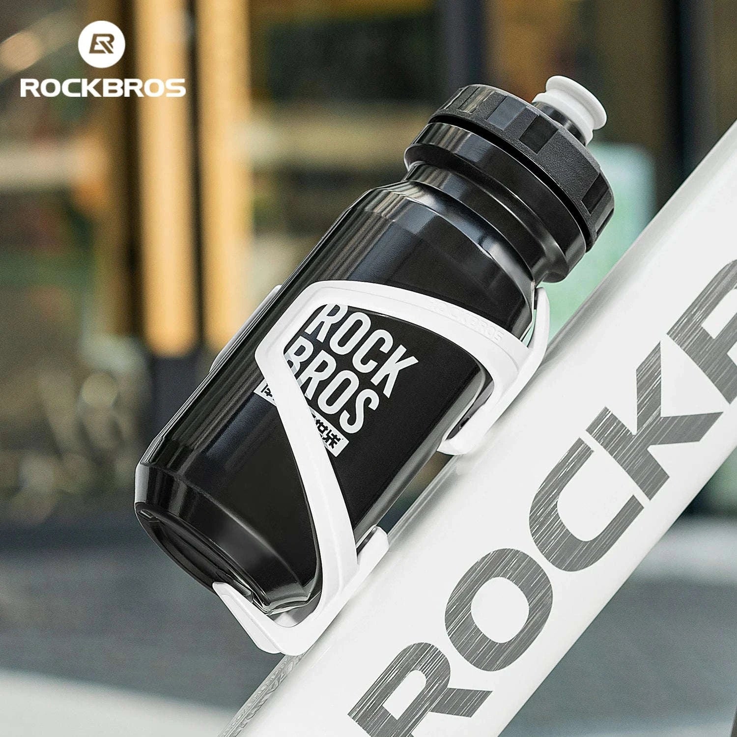 Lightweight Bike Water Bottle Cage – Secure Under 75g Holder-C with 600ml bottle
