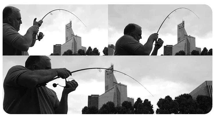 Lightweight Carbon Spinning & Casting Fishing Rod Fast Action Bass Pike-RH-S922M-MF