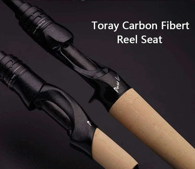 Lightweight Carbon Spinning & Casting Fishing Rod Fast Action Bass Pike-RH-S922M-MF