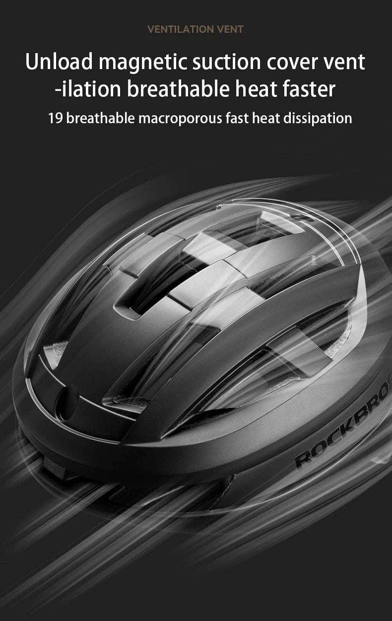 Lightweight Cycling Helmet with Magnetic Cover and 16–20 Vents-10110018001 / 57-61cm