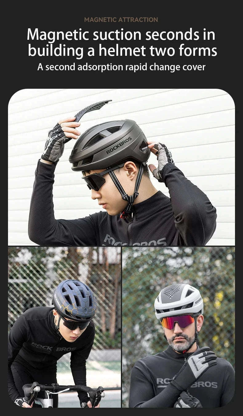 Lightweight Cycling Helmet with Magnetic Cover and 16–20 Vents-10110018001 / 57-61cm