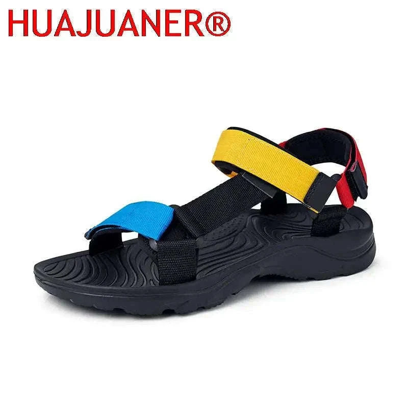 Lightweight EVA Sole Breathable Beach Sandals for Men-Blue / 46