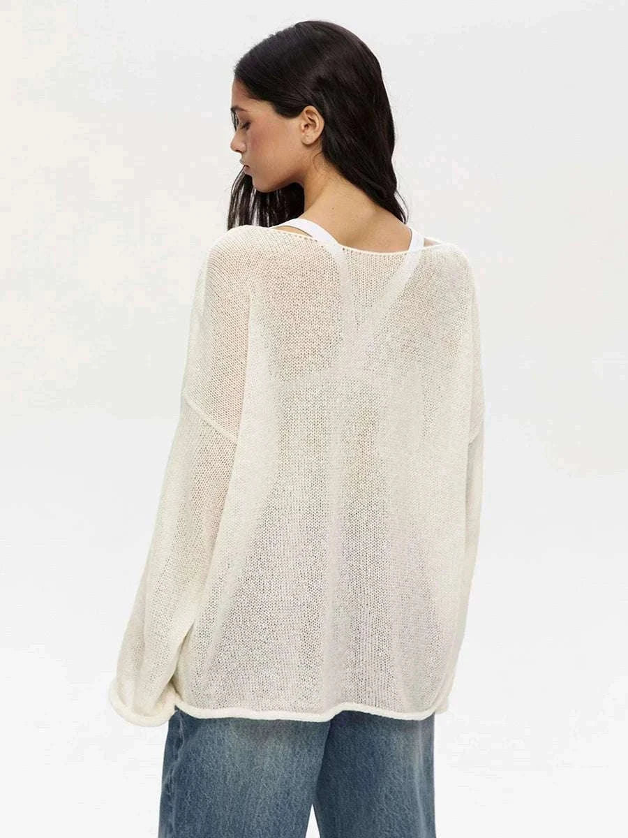 Lightweight Loose Fit Turtleneck Sweater for Women Soft Casual Pullover-GRAY / S