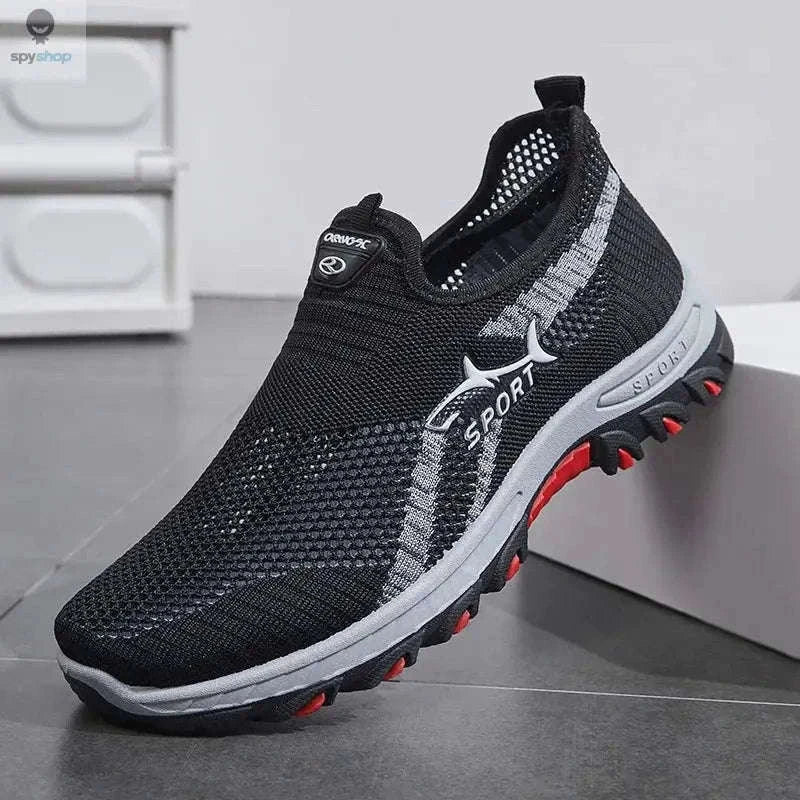 Lightweight Mesh Men's Summer Sneakers for Breathable Comfort-Grey / 46
