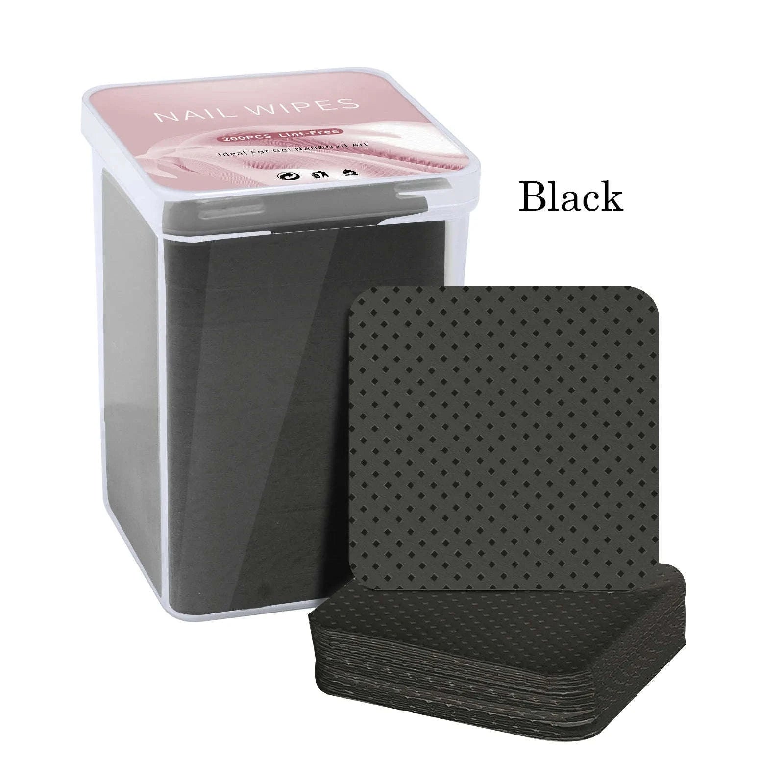 Lint-Free Nail Wipes (200PCS)-White-200pcs