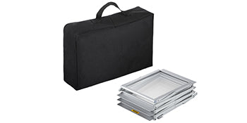 6 Pocket Foldable Literature Rack Stand with Carry Bag