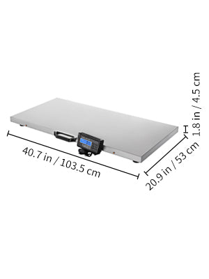 SucceBuy 880 lbs cyfrowa waga do bydła, duża waga dla zwierząt domowych i weterynaryjna z platformą ze stali nierdzewnej, waga elektroniczna do wysyłki pocztowej i przesyłek
