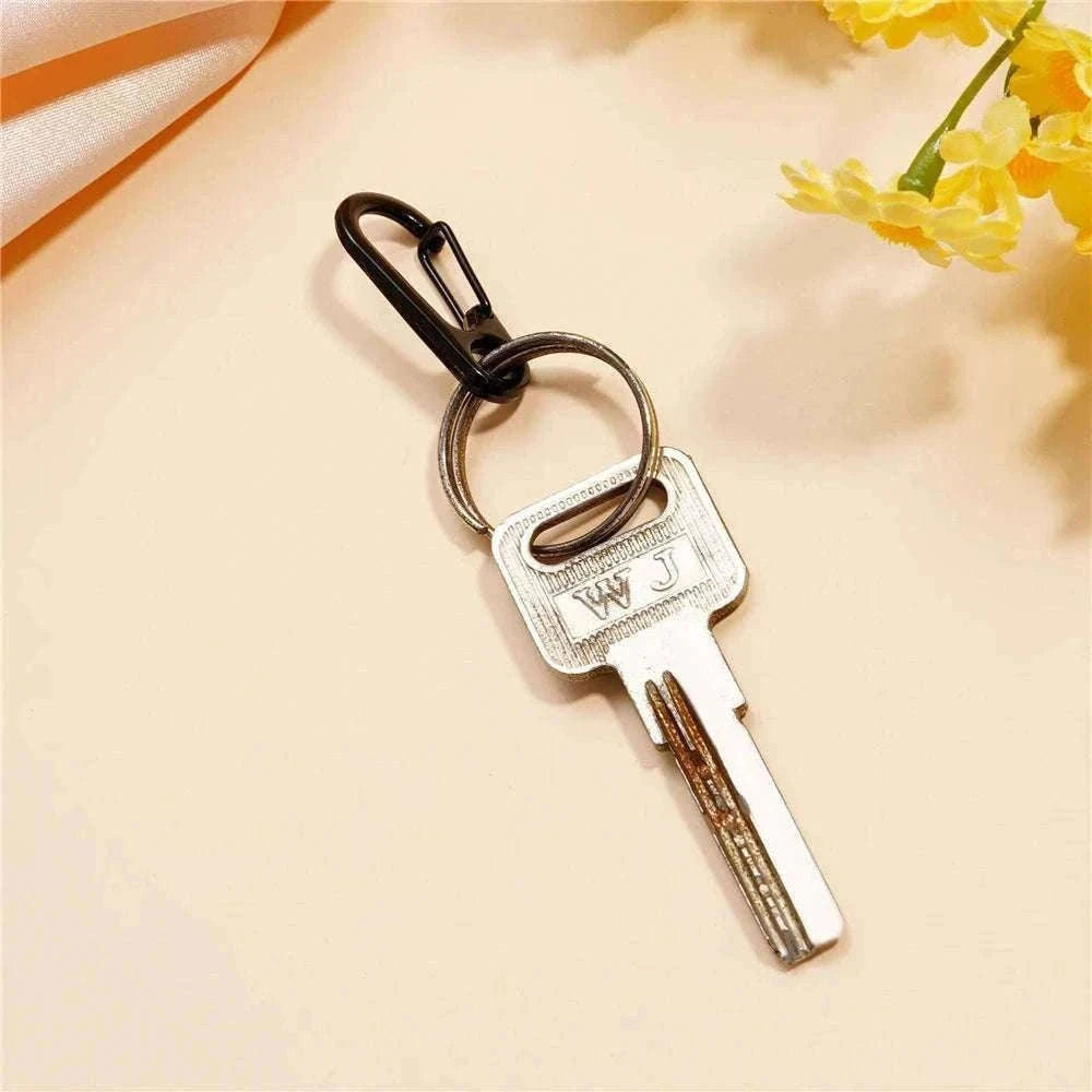 Lobster Clasp Carabiners Zinc Alloy Snap Hooks for Keys-Black / 5pcs