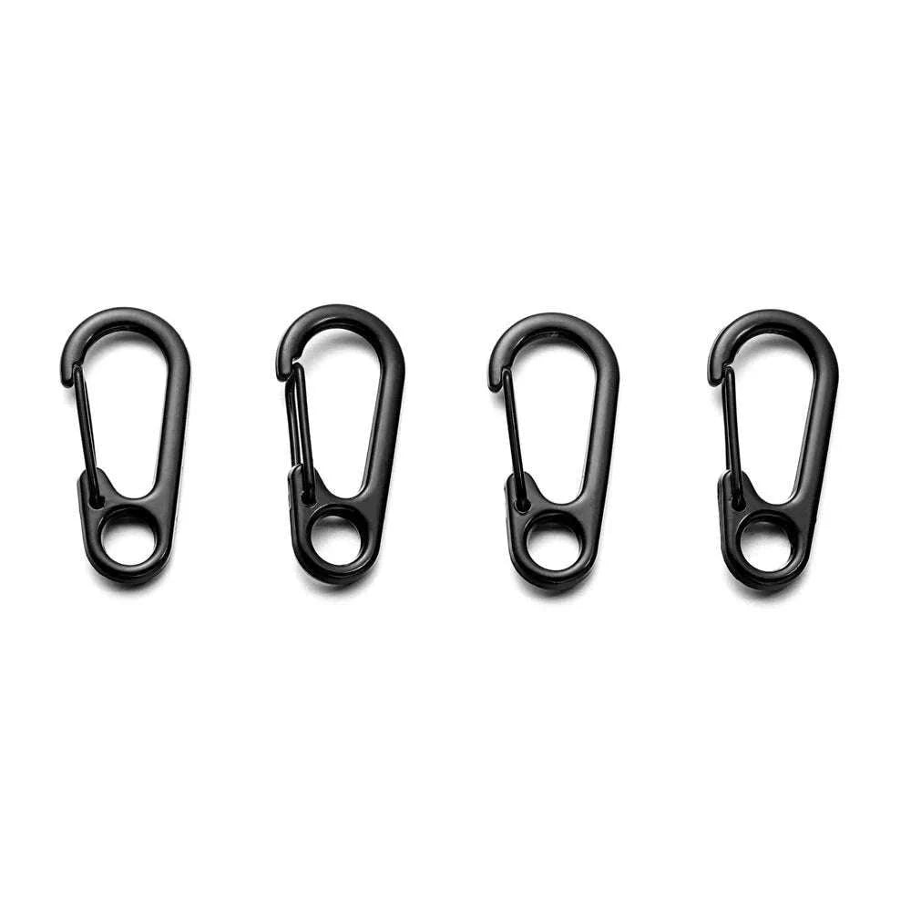 Lobster Clasp Carabiners Zinc Alloy Snap Hooks for Keys-Black / 5pcs